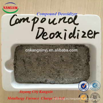 Desoxidante compuesto fácil para verter escoria de acero